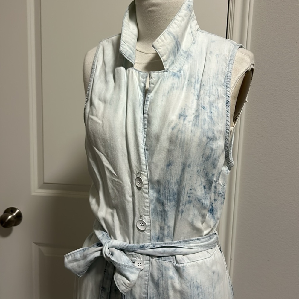 cloth & stone White and Blue Tie-Dye Maxi Dress - Picture 2 of 9